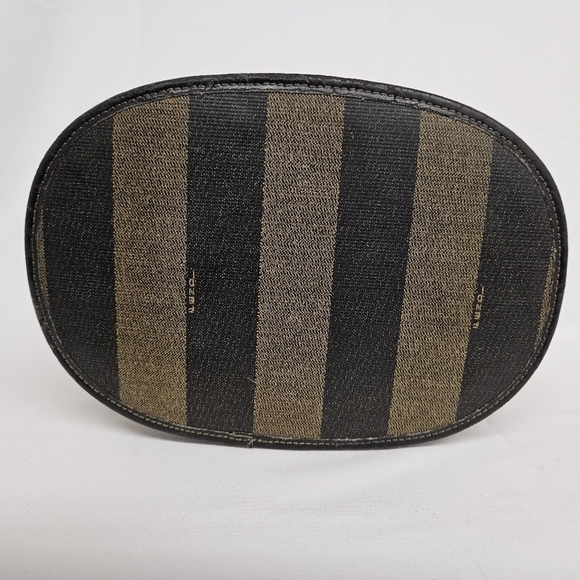 Fendi Vintage FF Vanity Bag in Pequin Stripe with Gold Hardware - Picture 8 of 13